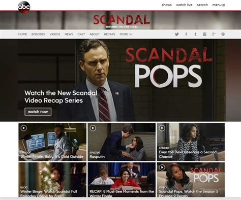 website scandal|scandal free online.